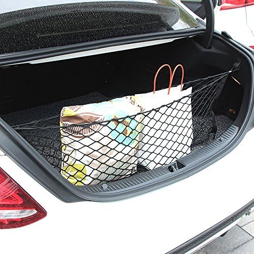 Thie2e Cargo Net Car Rear Envelope Trunk Storage Net Organizer For Subaru BRZ Forester Outback