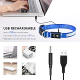 MASBRILL Light Up Dog Collar Blue S USB Rechargeable Waterproof 3 Modes view 3
