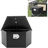 COOLBAG Trailer Tongue Tool Box, Steel Storage Truck Tool Box,26.6 x 13.6 x 11.9 Tool Chest Organizer w/Lock and Keys For Pickup,Truck Bed, Trailer,Heavy Duty Waterproof Black box