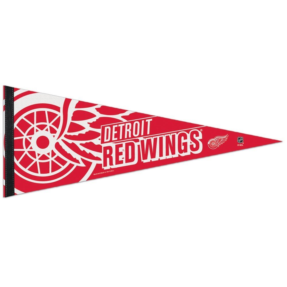 WinCraft NHL 65925014 Detroit Red Wings Premium Pennant, 12" X 30"