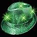 WeGlow International Light Up Sequin Fedora Hat, Green