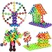 Beautyer Brain Flakes 100 Piece Interlocking Plastic Disc Set Creative and Educational Alternative to Building Blocks for Kids