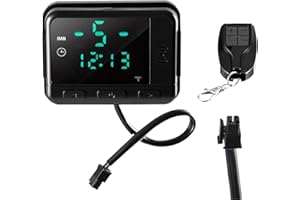 Diesel Air Heater Controller with LCD Display, Compatible with 2KW/5KW/8KW Parking Heaters for VEVOR XMZ-TB20/TB40/TB30/TB20 