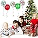 TecUnite 80 Piece Red and Green Confetti Balloons Christmas Party Decorations12 Inch for Christmas Birthday Party Arch Decorations Supplies