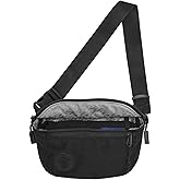 Baboon to the Moon Fanny Pack Full Size 3L Water Repellent Waist Bags Crossbody Belt Bag Lightweight Travel Everyday Bag for Men Women, Black