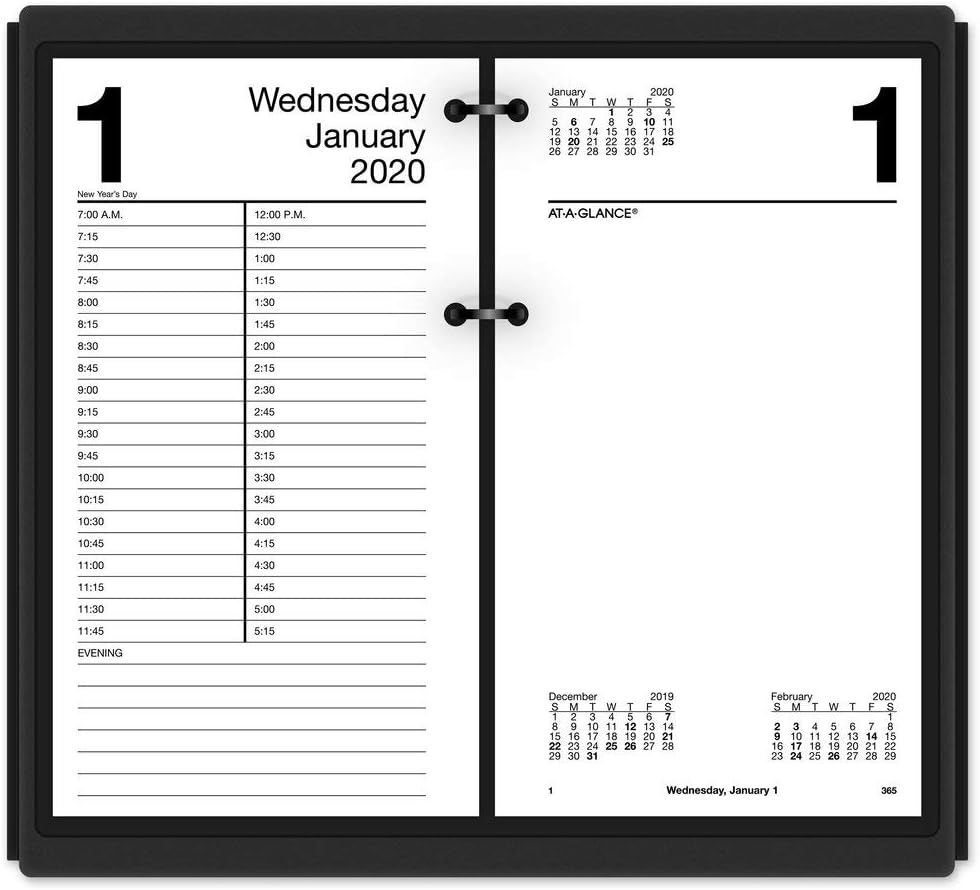 Best at a glance e210-50 desk calendar 2019 refill