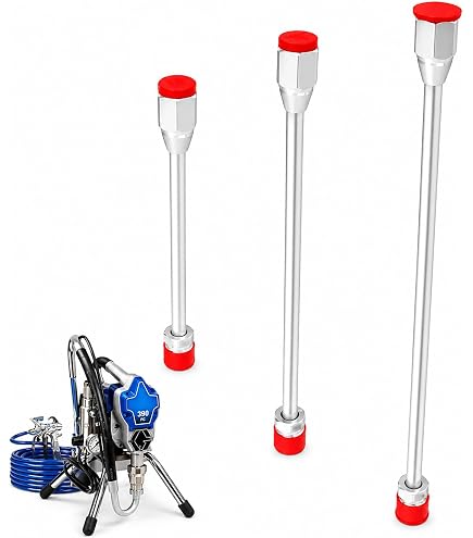 🎨 Varilla De Extensión Para Pulverizador De Pintura Sin Aire - 50 Cm, Acero Inoxidable, Ángulo Ajustable Para Techos Altos Y Paredes