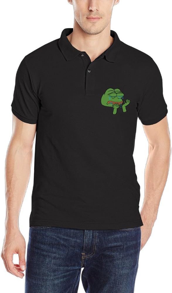 Men's Crying Pepe The Frog Polo Shirt Performance Polo Style