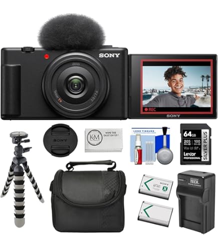 Amazon.com : Sony ZV-1F Vlog Camera with 4K Video & 20.1MP for