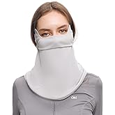 OHRAIN Balaclava Neck Gaiter with Ear Loops Scarf Bandana UPF 50+ Breathable Face Covers For Women and Men