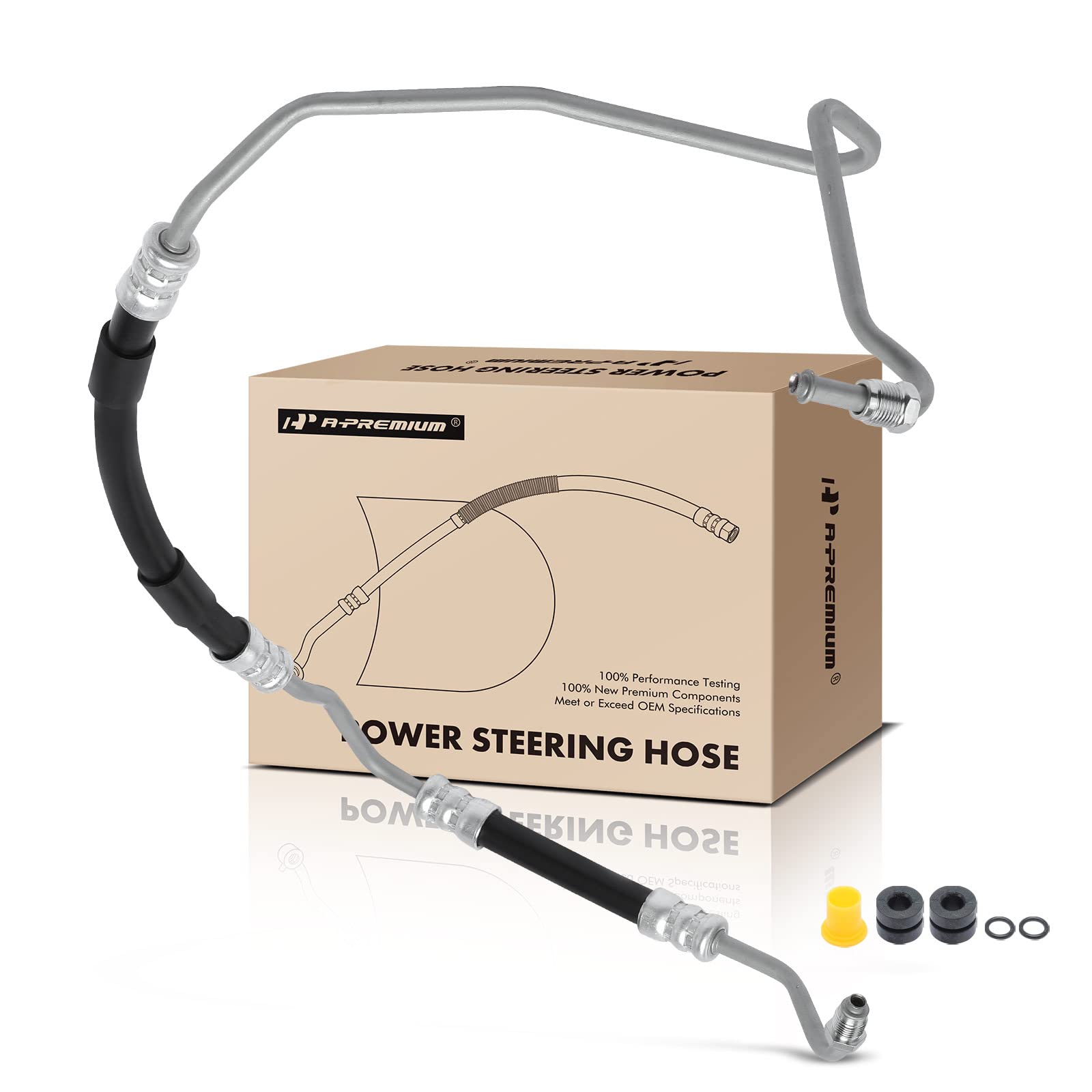 Photo 1 of A-Premium Power Steering Pressure Hose Line Assembly Compatible with Jeep Wrangler 2012-2017, Wrangler JK 2018, 3.6L, with O-ring, Pump To Gear/Rack Pinion