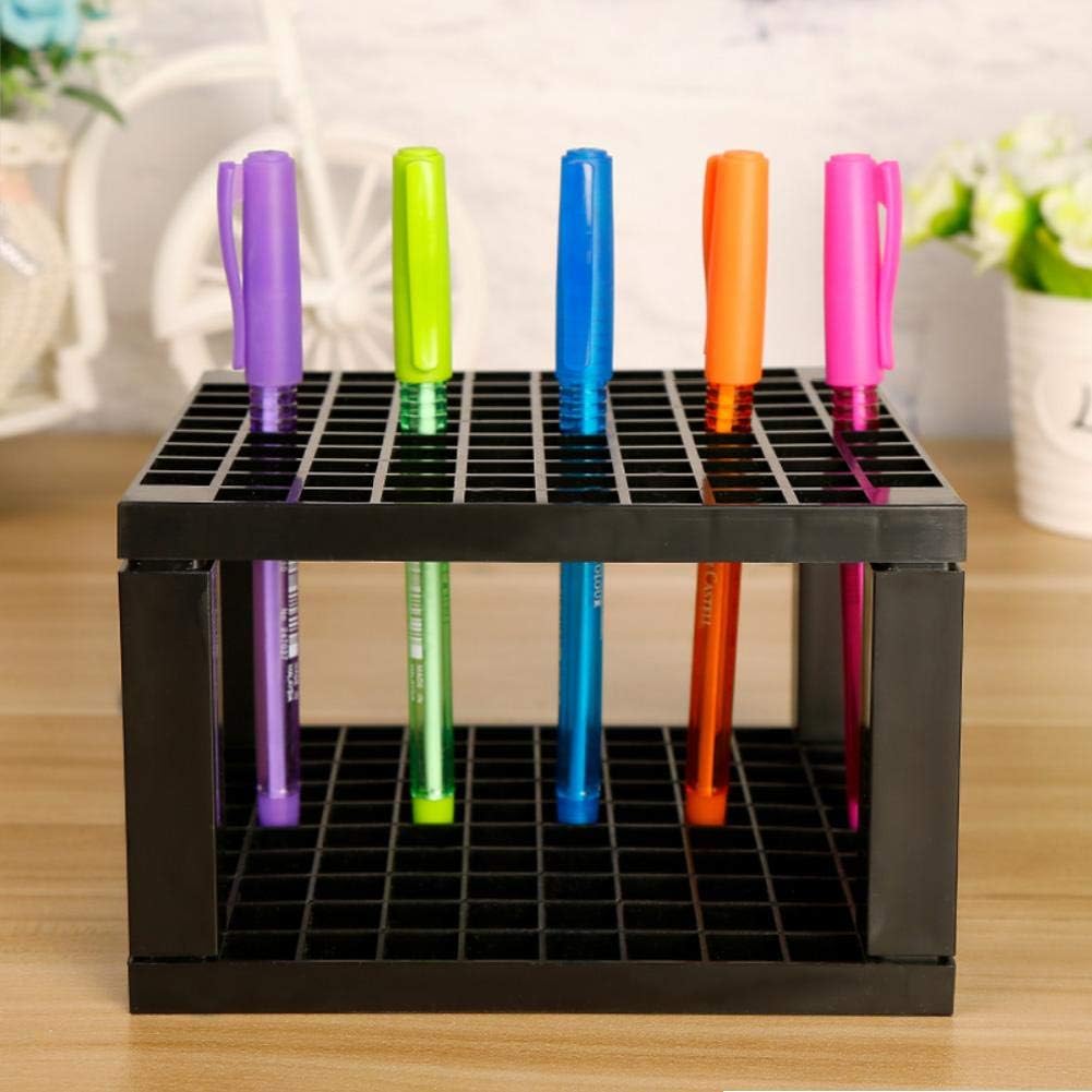 96 Agujeros Lápiz Lápiz Pincel Organizador Soporte de Escritorio
