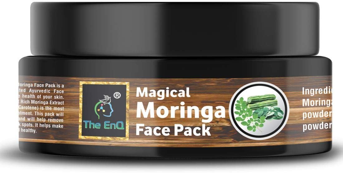 The EnQ Magical Moringa Face Pack 100% Ayurvedic And Natural (100 GM)