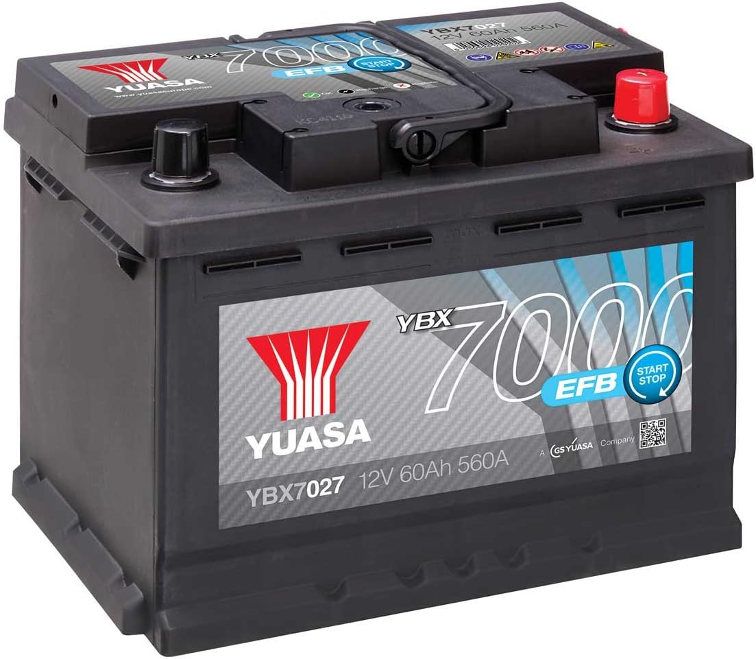 Yuasa YBX7027 12V 65Ah 600CCA EFB Maintenance Free Start Stop Car Battery, 24.2 x 19 x 17.5 centimetres - Image 3