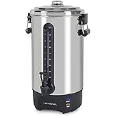 Homecraft 100-Cup Coffee Urn and Hot Beverage Dispenser with Dripless Faucet, Quick-Brewing, Stainless Steel