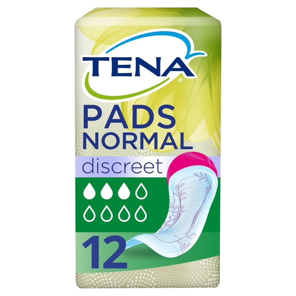 TENA Lady Discreet Incontinence Pads Normal, Pack of 12