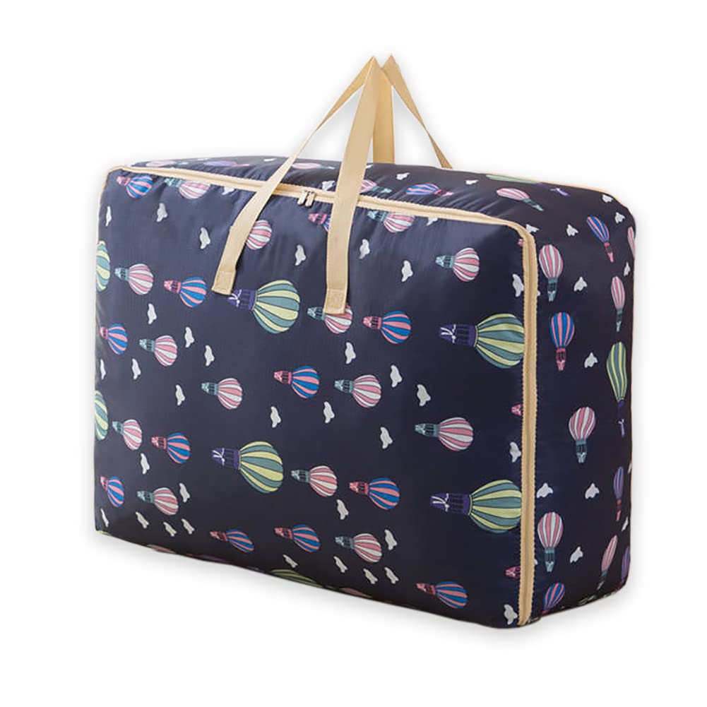 GRSTREE Large Storage Bags 84L Waterproof Heavy Duty Oxford Organizer Bags， Moisture proof and Dust-proof Under Bed Storage Foldable, Balloon