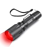 METII Upgraded Red Flashlight, Bright White