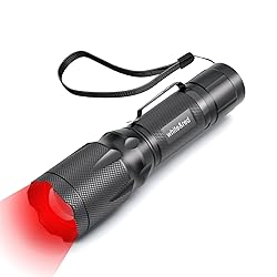 METII Upgraded Red Flashlight, Bright White
