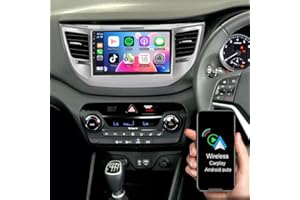 Car Radio Stereo for Hyundai Tucson 2015-2019, 9in Touch Screen Double Din Head Unit Radio w/Wireless Carplay Android Auto GP