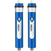 Membrane Solutions 150 GPD Reverse Osmosis Membrane, NSF/ANSI 58 Certified | 12"x2" RO Membrane Replacement For Under sink Water Purifier, Aquarium Reef and Maple Syrup DIY RO System, 2 Pack