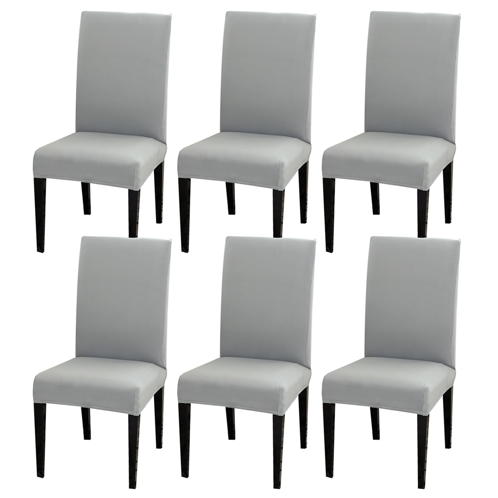 Aisprts Dining Room Chair Covers Slipcovers Set of 6 Stretch Removable Washable Dining Chair Protector Decoration Cover Seat Slipcover for Hotel, Ceremony, Banquet, Kitchen, Restaurant, Home