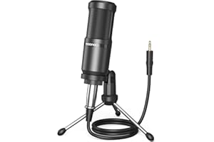 MAONO Condenser Microphone, Cardioid Studio Condenser Recording Mic with 3.5mm XLR for podcasting, Streaming, Singing, Vocal,