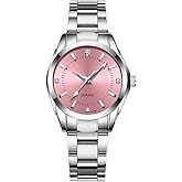 Women Watch Classic Silver Stainless Steel Waterproof Quartz Analog Watch Fashion Ladies Wrist Watches