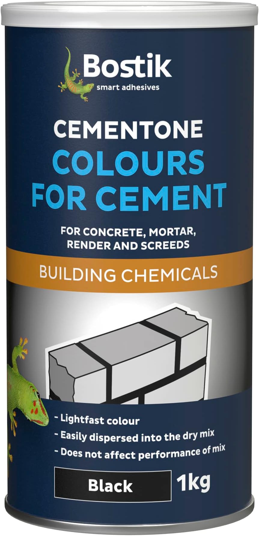 Bostik Colours for Cement Black 1kg Intermixable Colour for Concrete