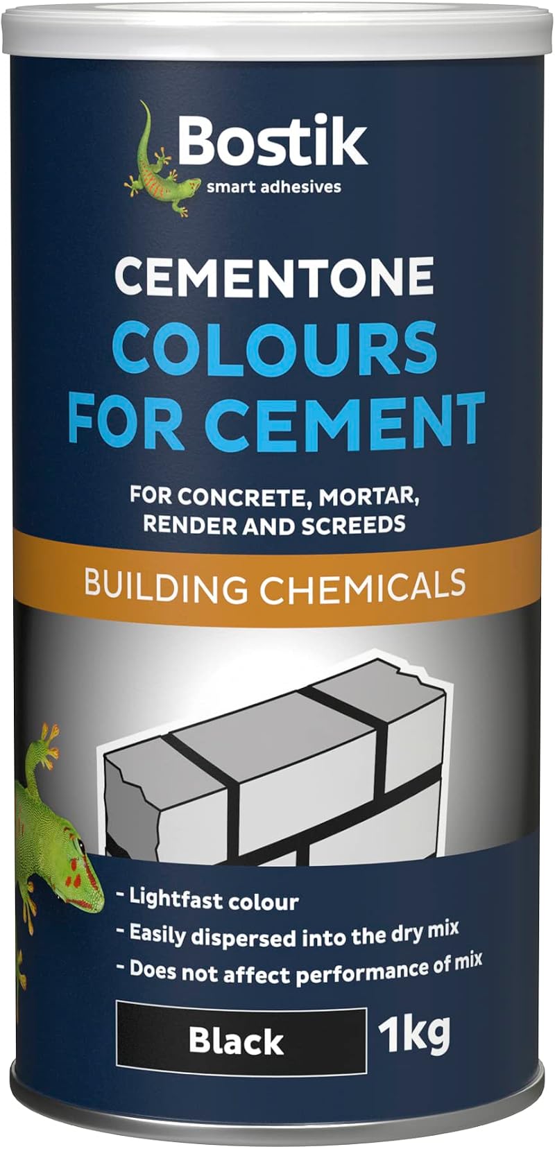 Bostik Colours for Cement Black 1kg Intermixable Colour for Concrete