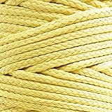 emma kites Kevlar Braided Cord 500~1500lb High Strength Low Stretch Tent Tarp Guyline Suspension for Camping Hiking Backpacking Recreational Marine Outdoors Activities
