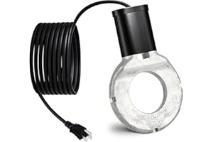 ABITMAX 500W Utility De-Icer, Chicken Water Heater, Submergible Cast Aluminum Thermostatic Control Bird Bath Heater De-icer, for Livestock Poultry Birds, Cows, Horses, Animals Drink Water (Silver)