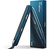 7MAGIC Hair Straightener 1 Inch Flat Iron Titanium Ceramic, Professional 2 in 1 Styling Tool with Fast Heat Up, Anti-Frizz Ionic & Floating Plates for Smooth Shiny Hair on All Hair Types