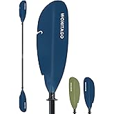 WONITAGO Angler Kayak Paddle with Fiberglass Shaft and Plastic Blade, Floating Adjustable Fihsing Kayak Oar, 220-240 cm/86-94", 240-260 cm/94-102", 260-280 cm/102-110"