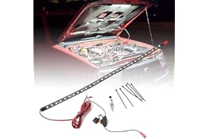 GreceYou Under Hood LED Light Kit, Waterproof 12V 30LEDs Car LED Lights Bars Car Underhood Work Light Strip with Automatic On/Off -Universal Fits Any Vehicle (White, 52cm/20.47inch)