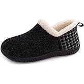 ULTRAIDEAS Women's Indoor Loafer House Slippers with Memory Foam, Ladies Warm Closed Back House Shoes with Non-Slip Outdoor Rubber Sole