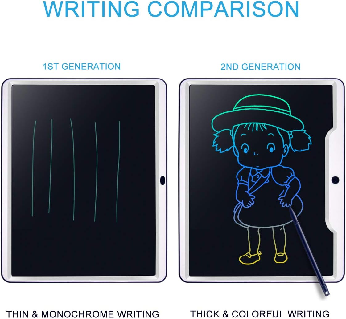 LCD Writing Tablet, 15 Inch Colorful Screen Digital eWriter Electronic ...