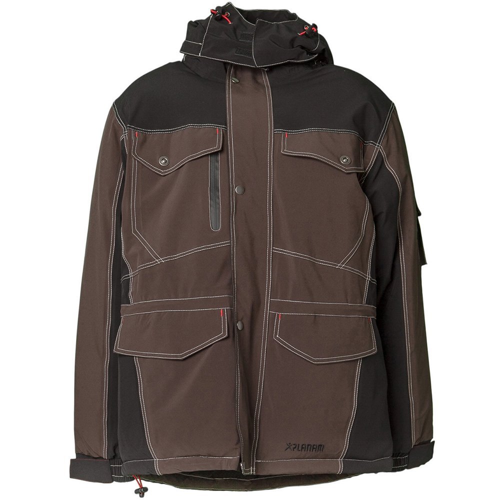 Planam 3630044 Size Small "Winter Axis" Jacket - Brown/Black