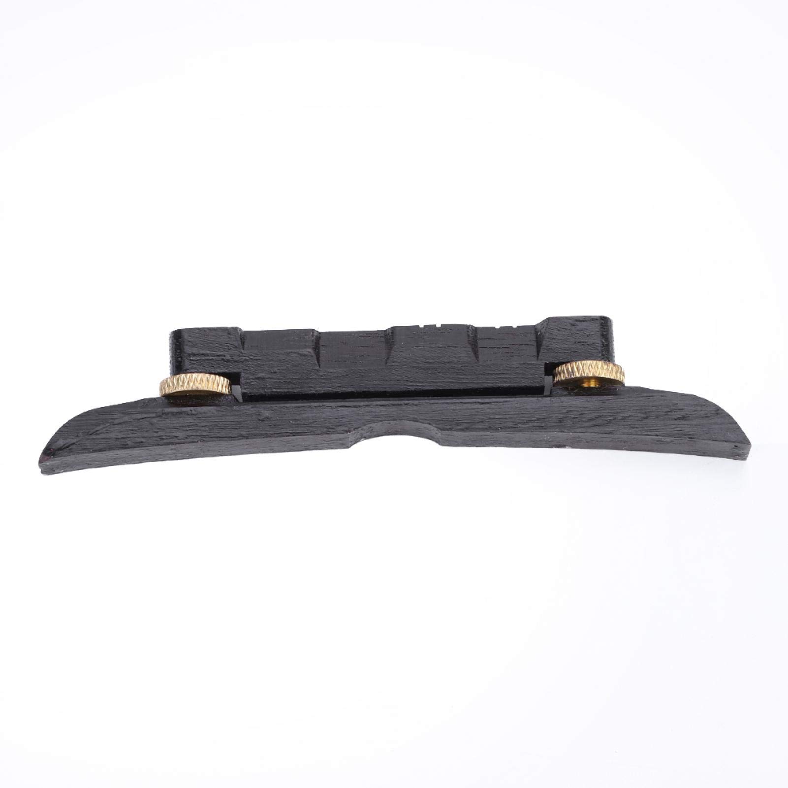 Mandolin Bridge, Ebony Mandolin Bridge 4.5 * 0.8 * 0.3in Metal Adjustable Ebony Durable for Mandolin Concert Music Enthusiast Playing (Black)