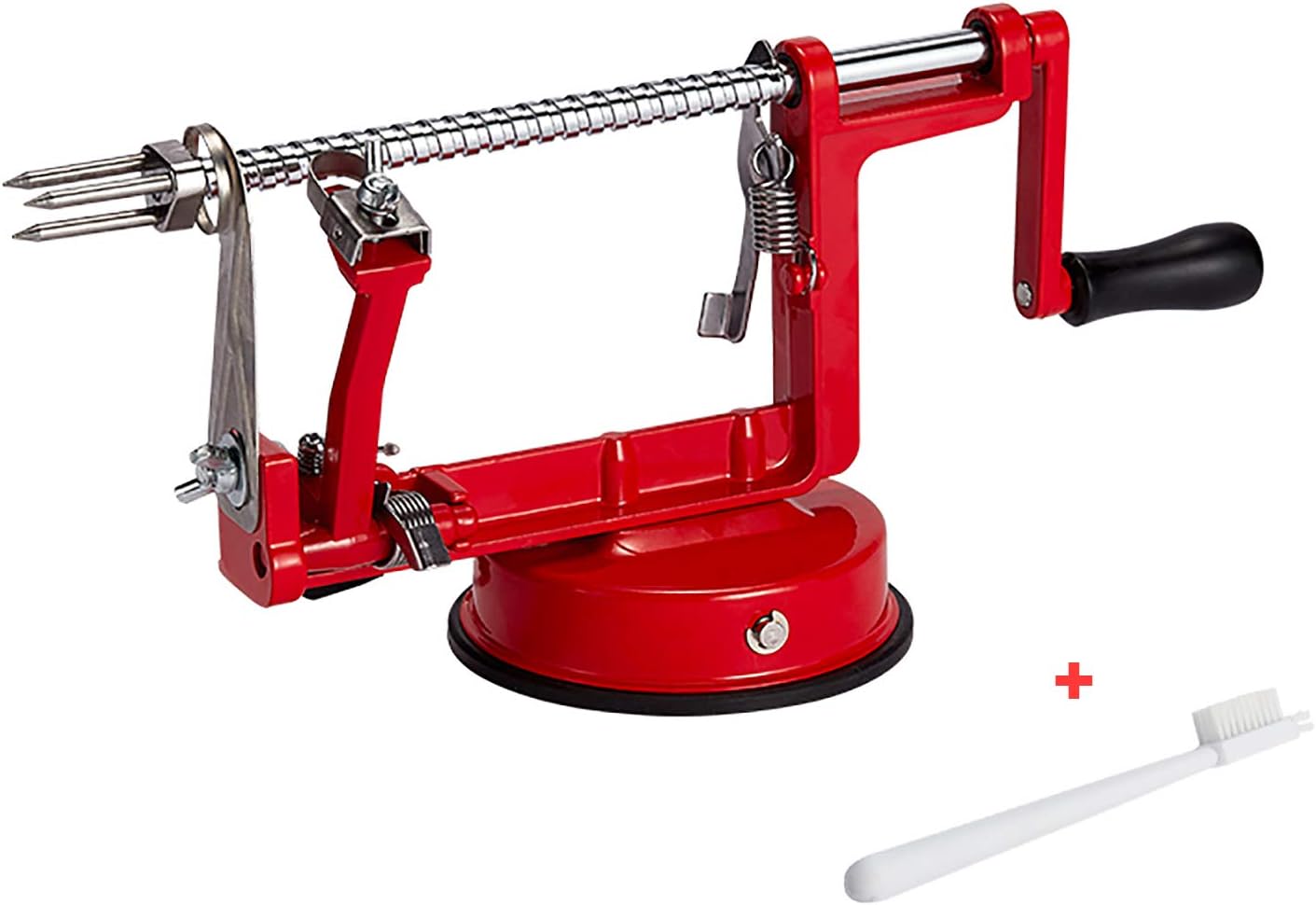 SEOONA Apple Peeler, 3 in 1 Aluminum Alloy Apple Slicer Corer, Fruit Slicer Kitchen Tool, With Countertop Suction Cup and Suitable for Apple, Pear, Potato