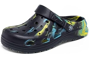 BIG WASP Kids Boys&Girls Black Camouflage Clogs Children's Beach Shoes Classic Marbled Tie Dye Clog Little Kid