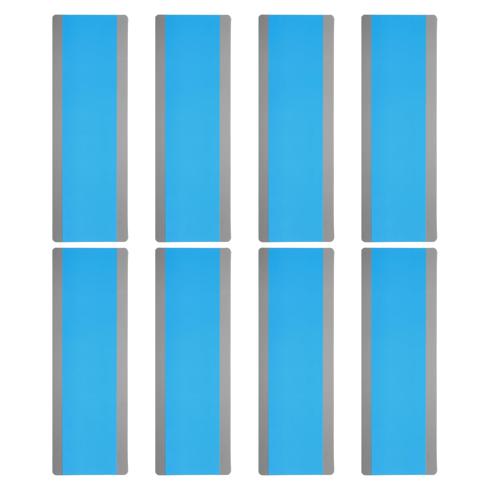 PATIKIL Guided Reading Strips, 8pcs Highlight Colored Overlay Bookmark Reading Tracking Teacher Teaching Supplies for Classroom, Transparent Blue