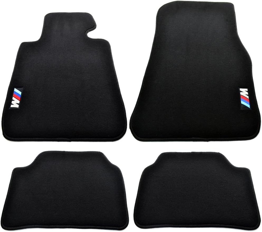 New CAR Floor MATS Black with ///M Emblem for BMW 1 Series F20 2011-2017