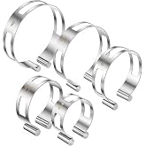 Hicarer 5 Pcs Exhaust Pipe Tacking Band Welding Clamp-on Kit, 2"-4" | Size 2'' 2.5'' 3'' 3.5'' 4'', Stainless Steel Exhaust Tack Welding Clamp-on Kit, for Tig Welding Fabrication and Pipe Repair
