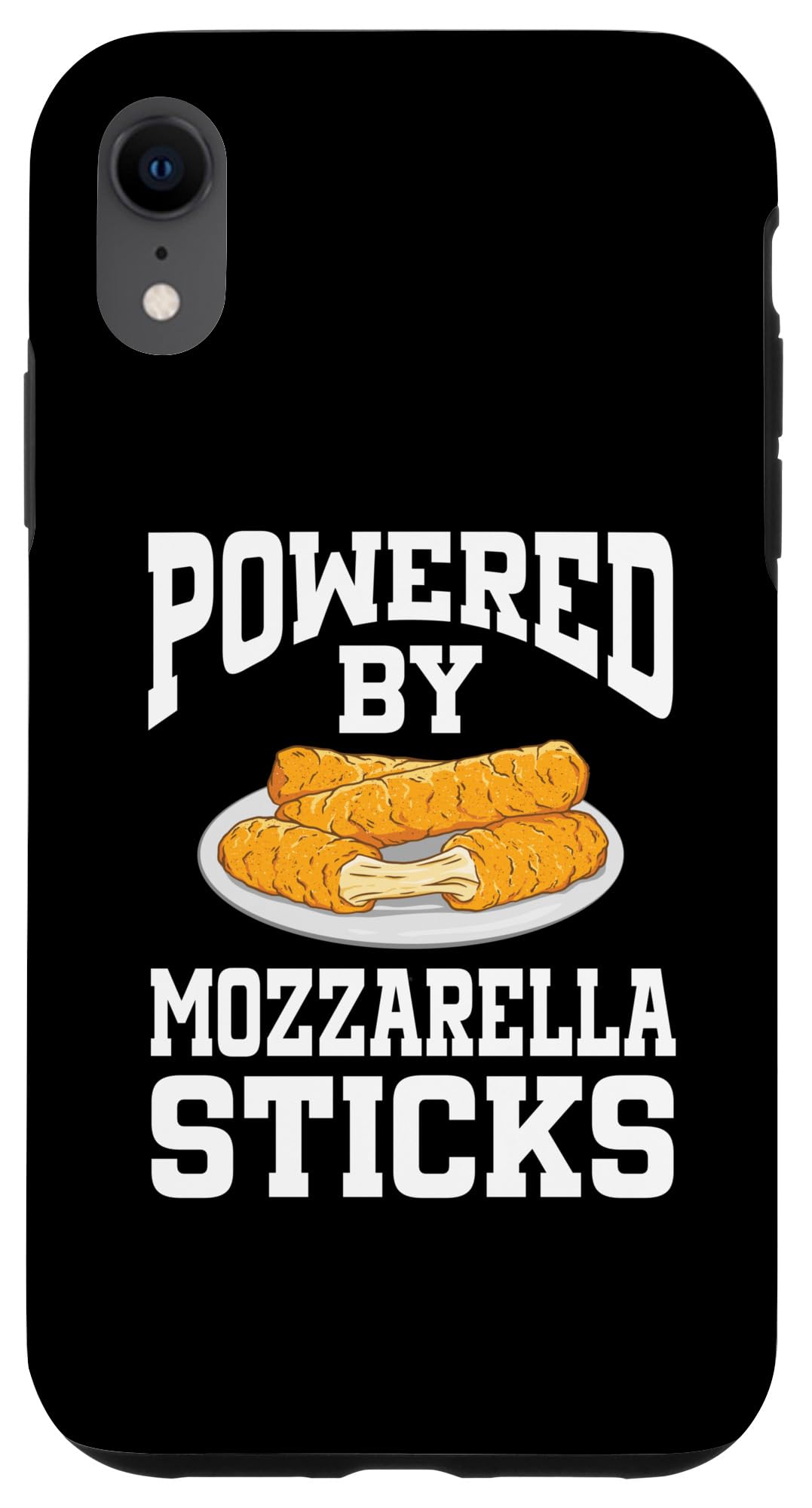 Powered By Mozzarella Sticks Case for iPhone XR