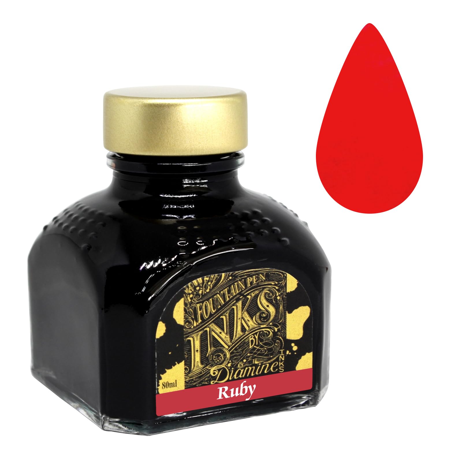 Diamine Fountain Pen Ink, 80 ml, Ruby โ image 1