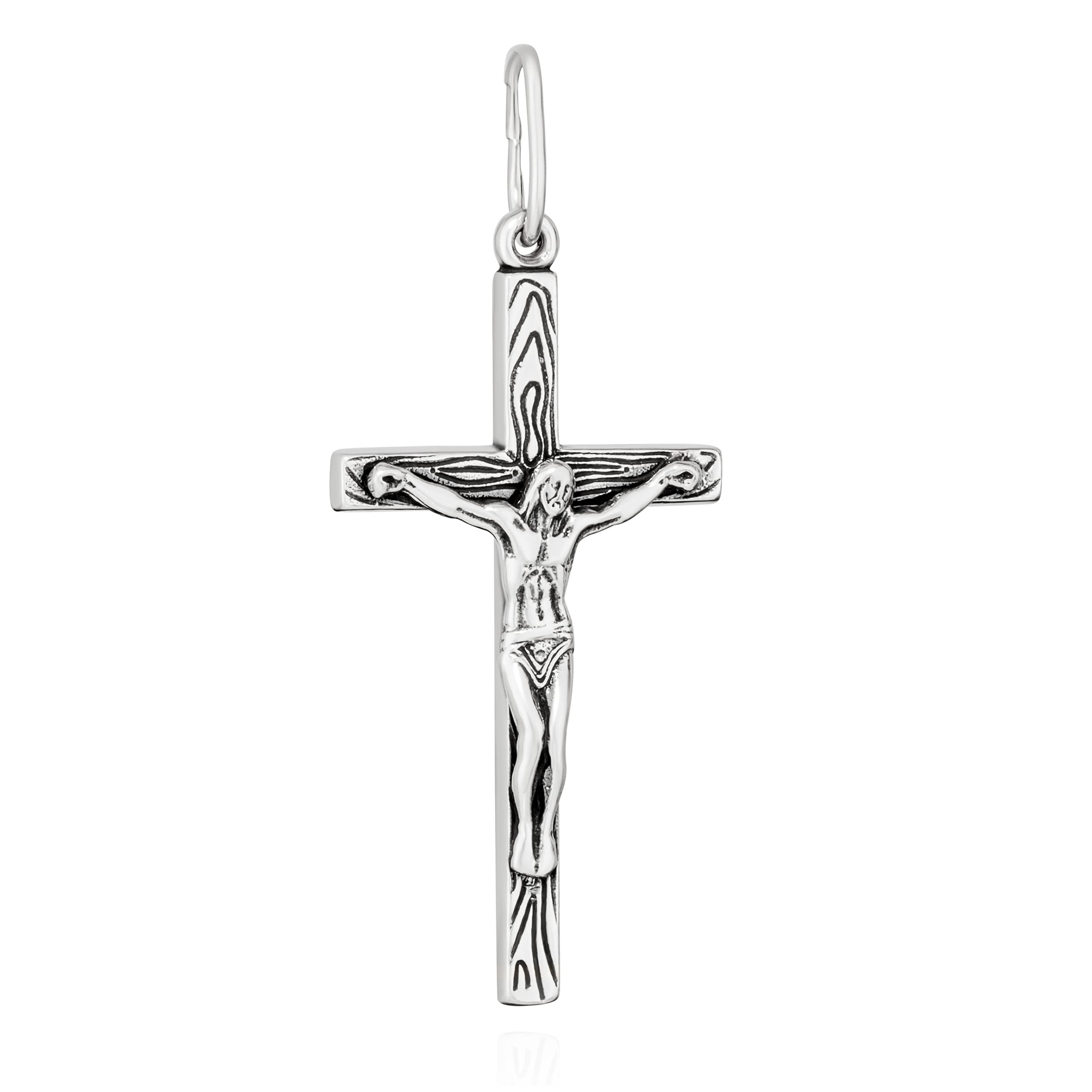 NKlaus Pendant Jesus Cross 925 Silver Orthodox Pendant Faith Symbol K44