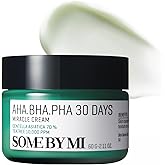 SOME BY MI AHA BHA PHA 30 Days Miracle Cream - 2.02oz, 60ml - Mild Refining &amp; Centella Face Moisturizer for All Skin Types - Clarifying Face Cream - Korean Skin Care