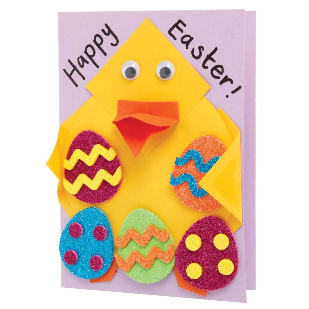 Baker Ross Easter Egg Glitter Stickers - Pack of 100, Easter Crafts Supplies for Kids (AX766), Assorted - Image 4