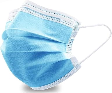 Download Amazon Com Kayleinster Disposable Face Masks Pack Of 50 Blue Clothing PSD Mockup Templates